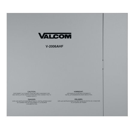 VALCOM Talkback, 6 Zone Page Control W/Built-I V-2006AHF